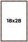 18x28 Bamboo Picture Frame with UV-Resistant Acrylic & Acid Free Backing, Available in 4 Finishes - Brown, Black, Gold, and Natural